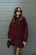 Begoña™ - Conjunto de Punto de Jersey y Falda