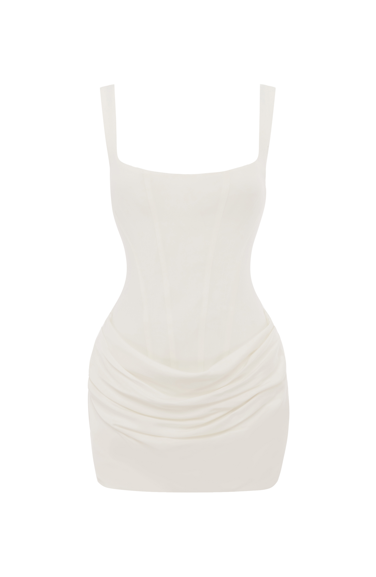 Cornelia™ - Vestido Corto con Corsé Marfil