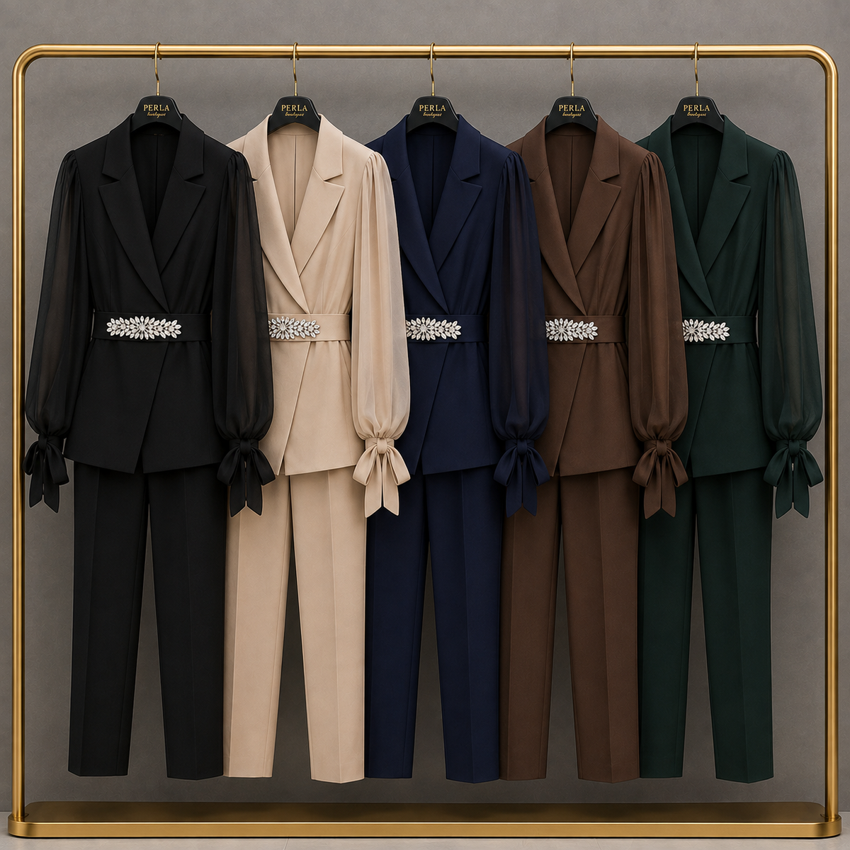 Verónica™ - Traje de chaqueta y pantalón de evento - Ana Madrid