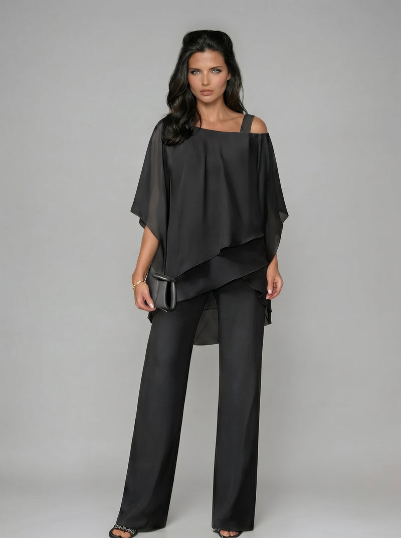 Leticia™ - Conjunto de Capas y Palazzo