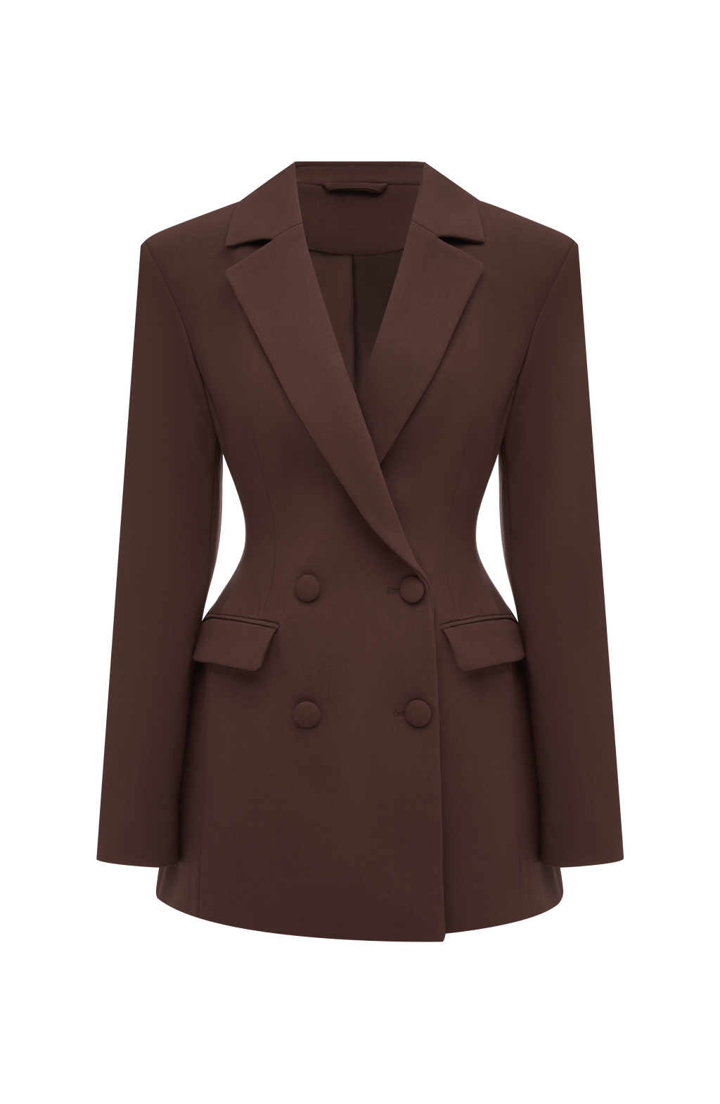 Elvira™ - Vestido Americana Corto Ciruela