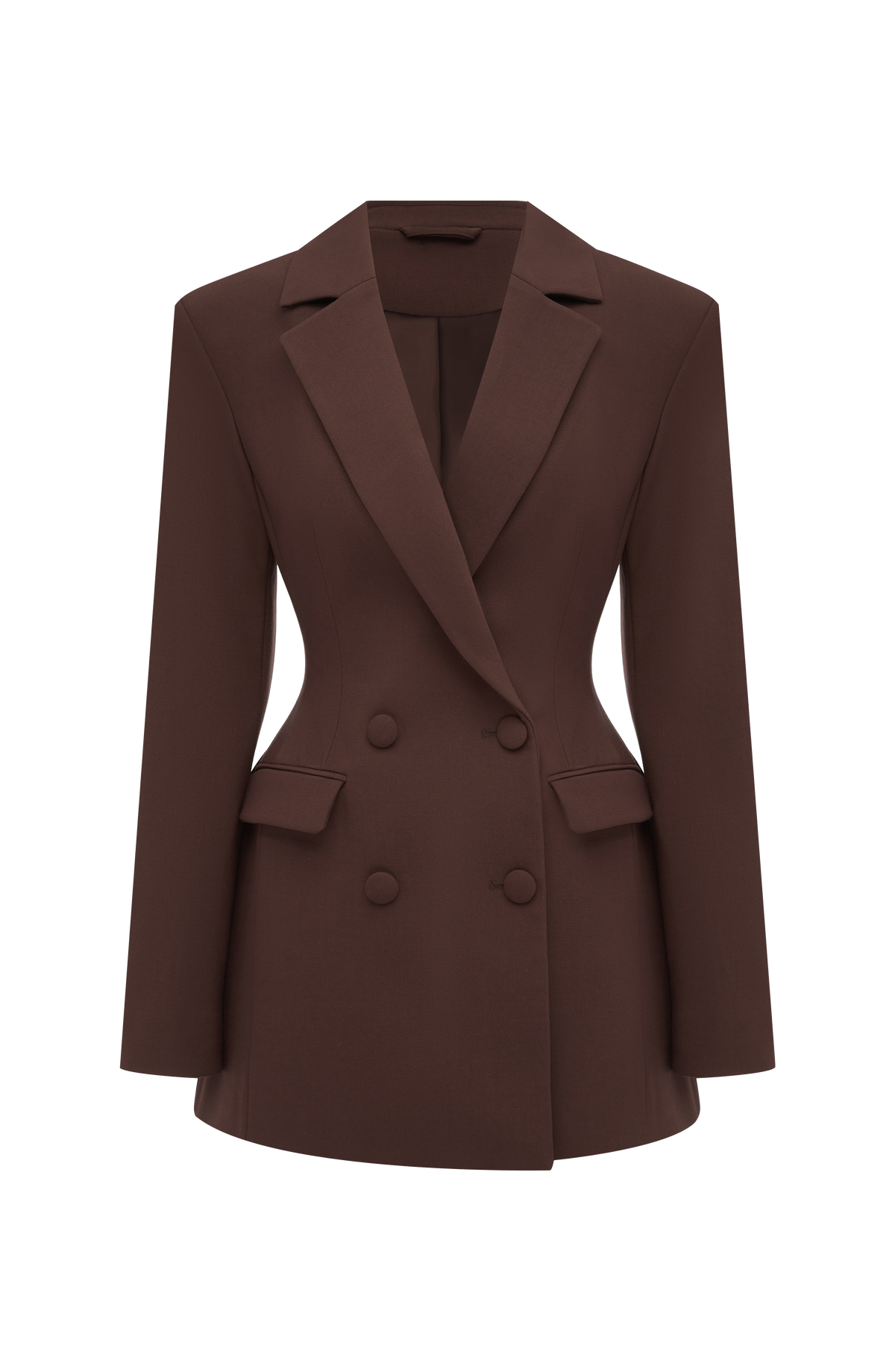 Elvira™ - Vestido Americana Corto Ciruela
