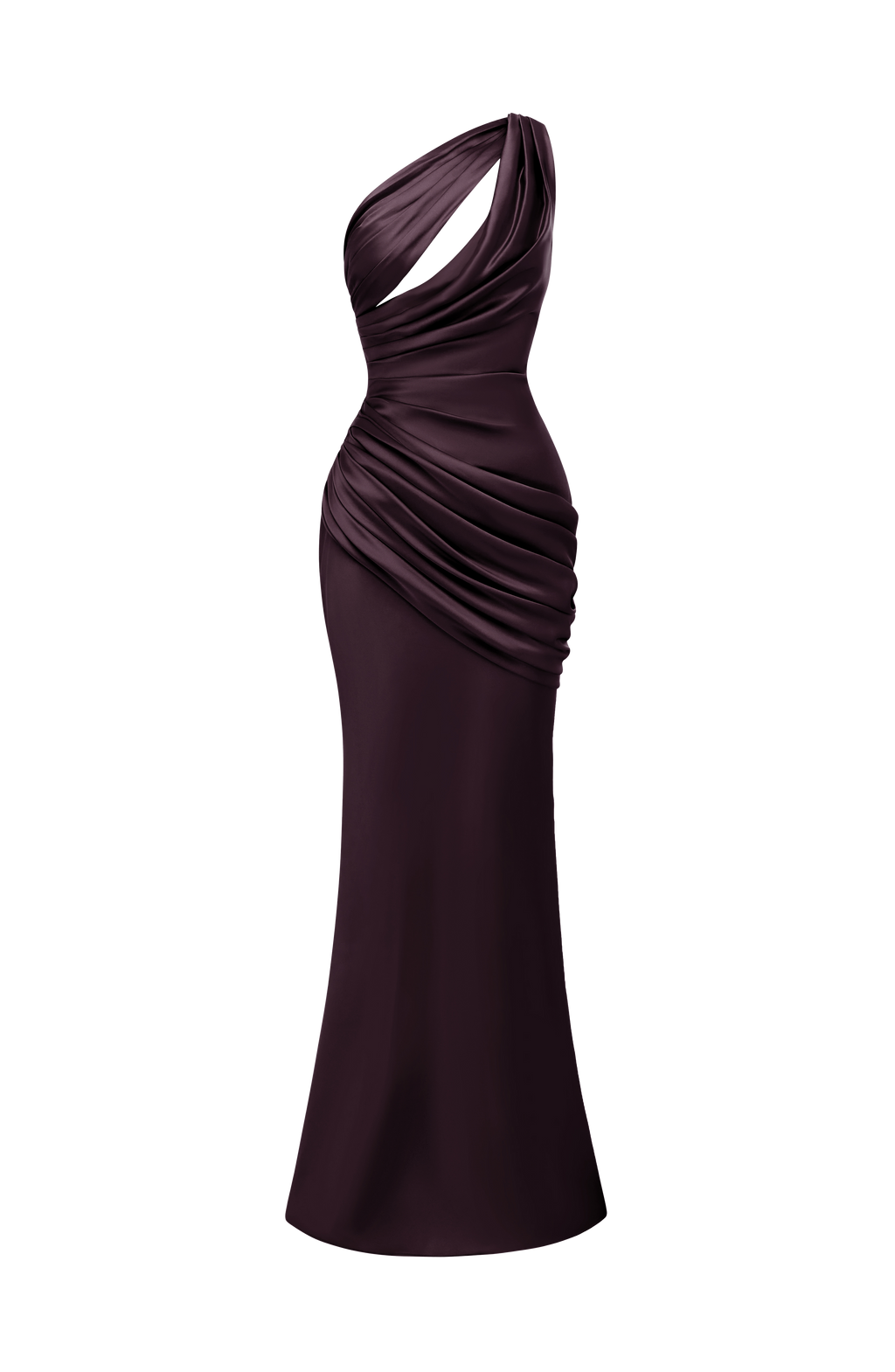 Elvira™ - Vestido Largo Asimétrico Morado