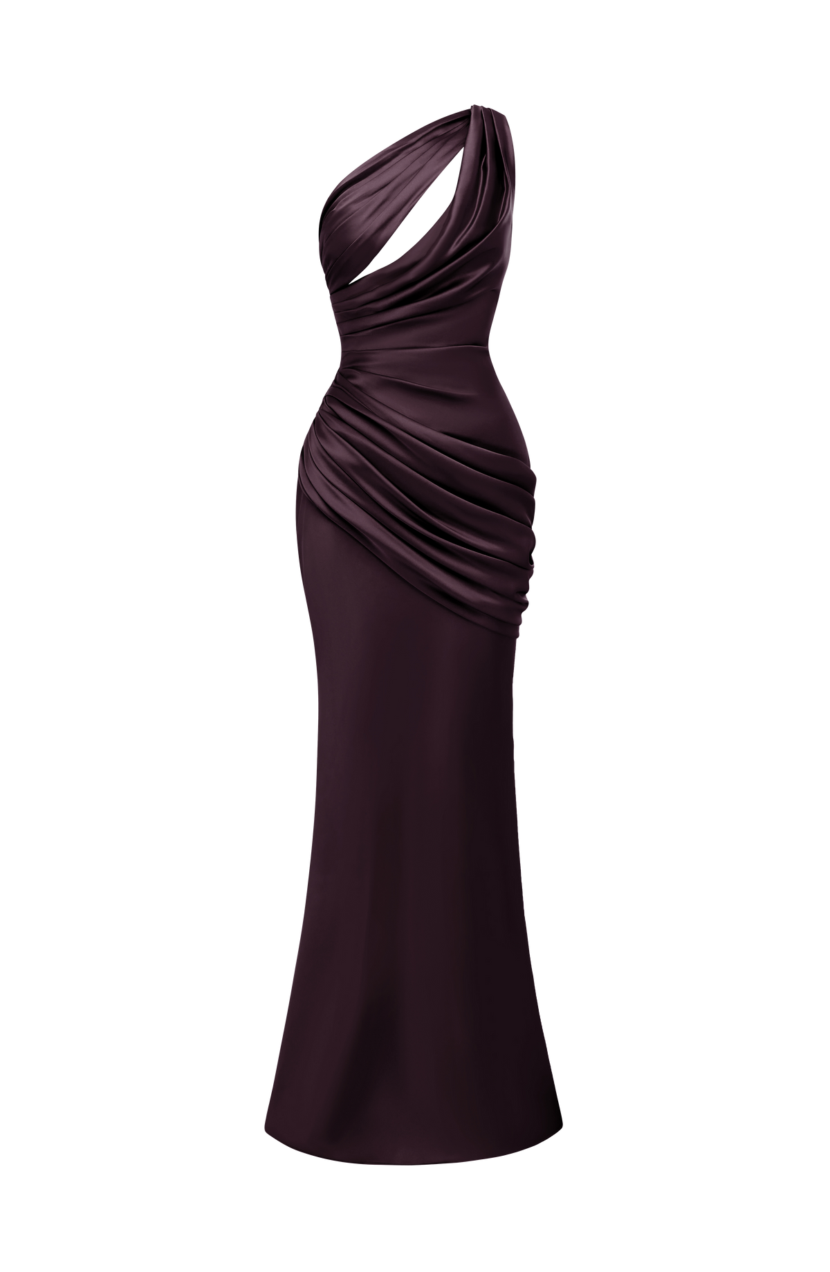 Elvira™ - Vestido Largo Asimétrico Morado