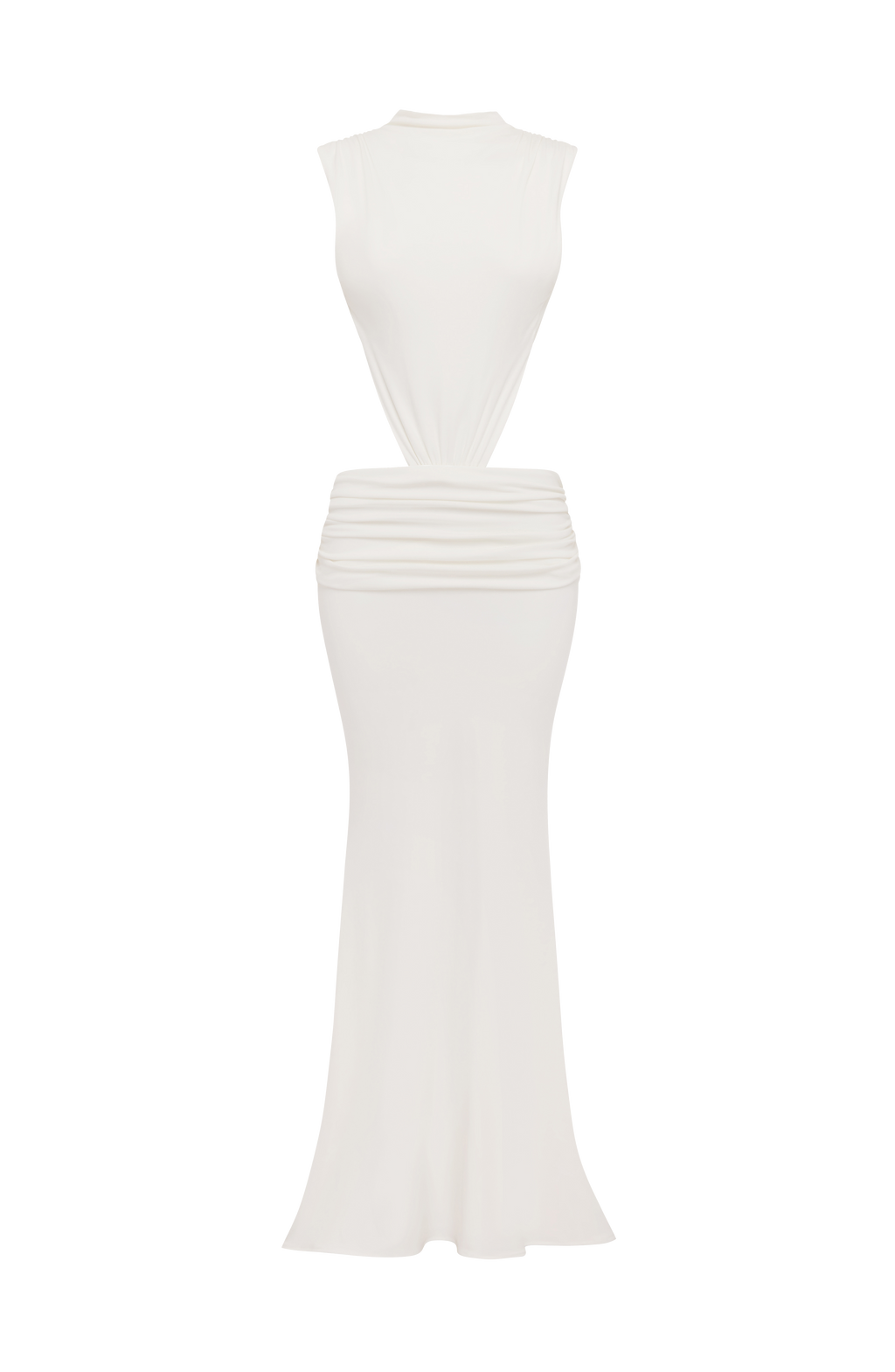 Fernanda™ - Vestido Largo de Punto Marfil