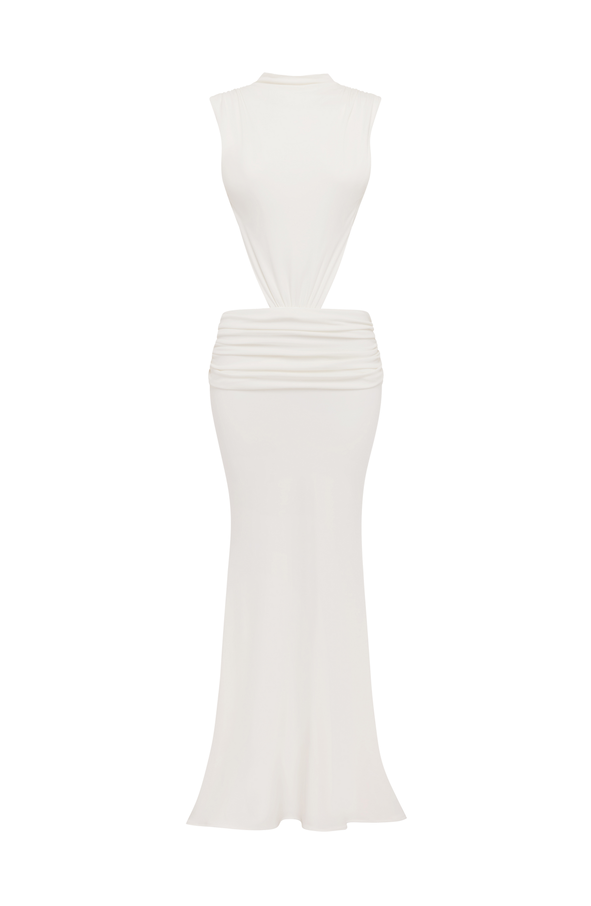 Fernanda™ - Vestido Largo de Punto Marfil
