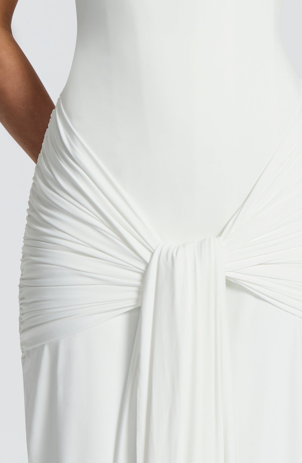 Gema™ - Vestido Largo de Punto Marfil