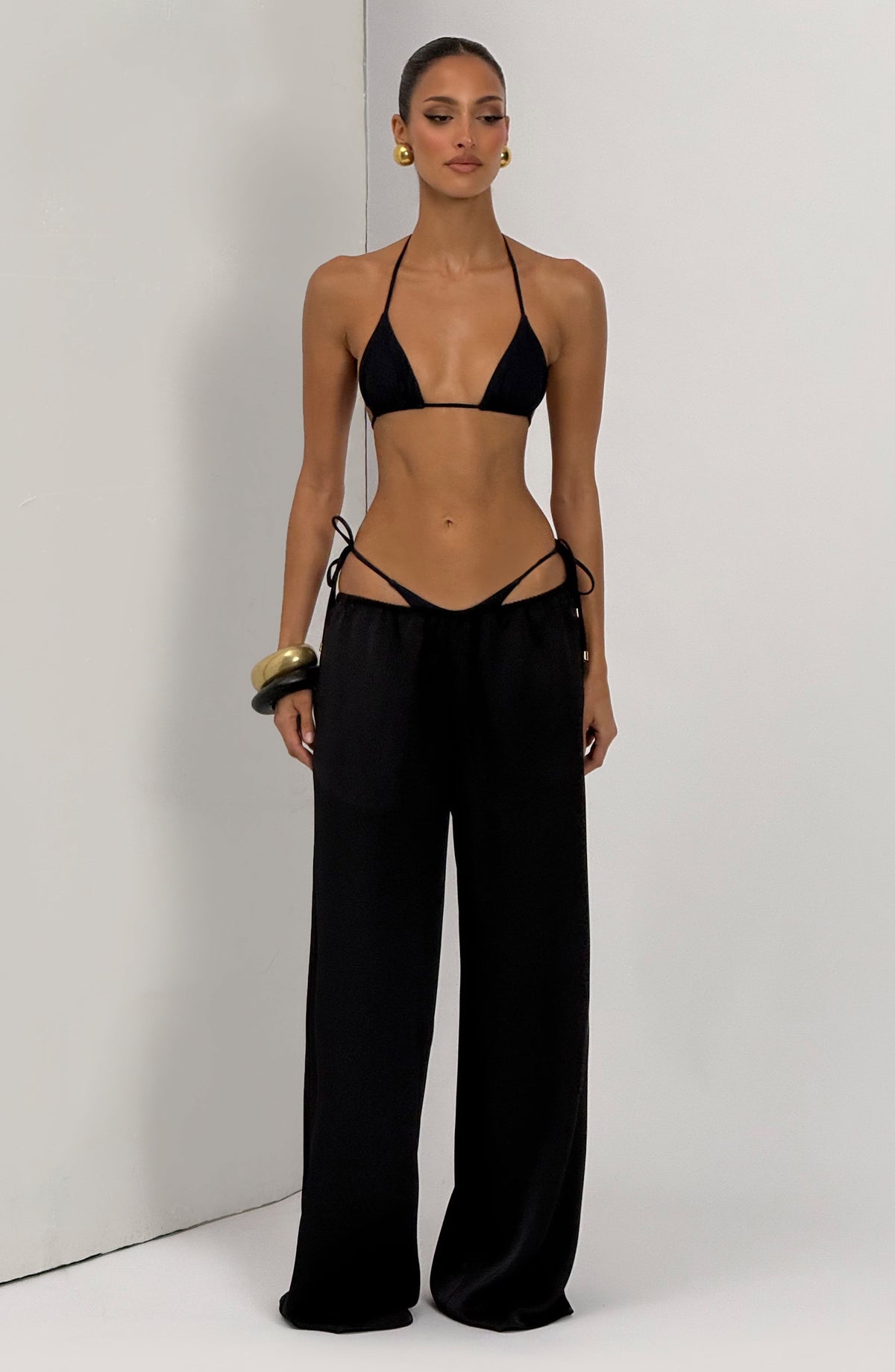 Soraya™ - Pantalón Palazzo de Satén