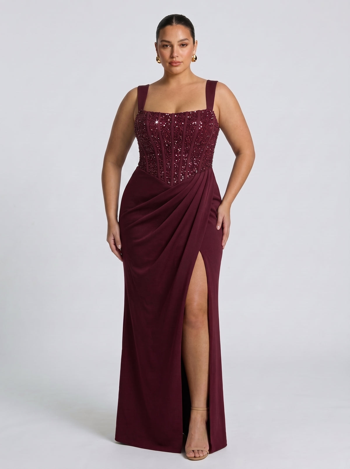 Nai™ - Vestido Largo con Corsé y Faja Compresiva, vista 2
