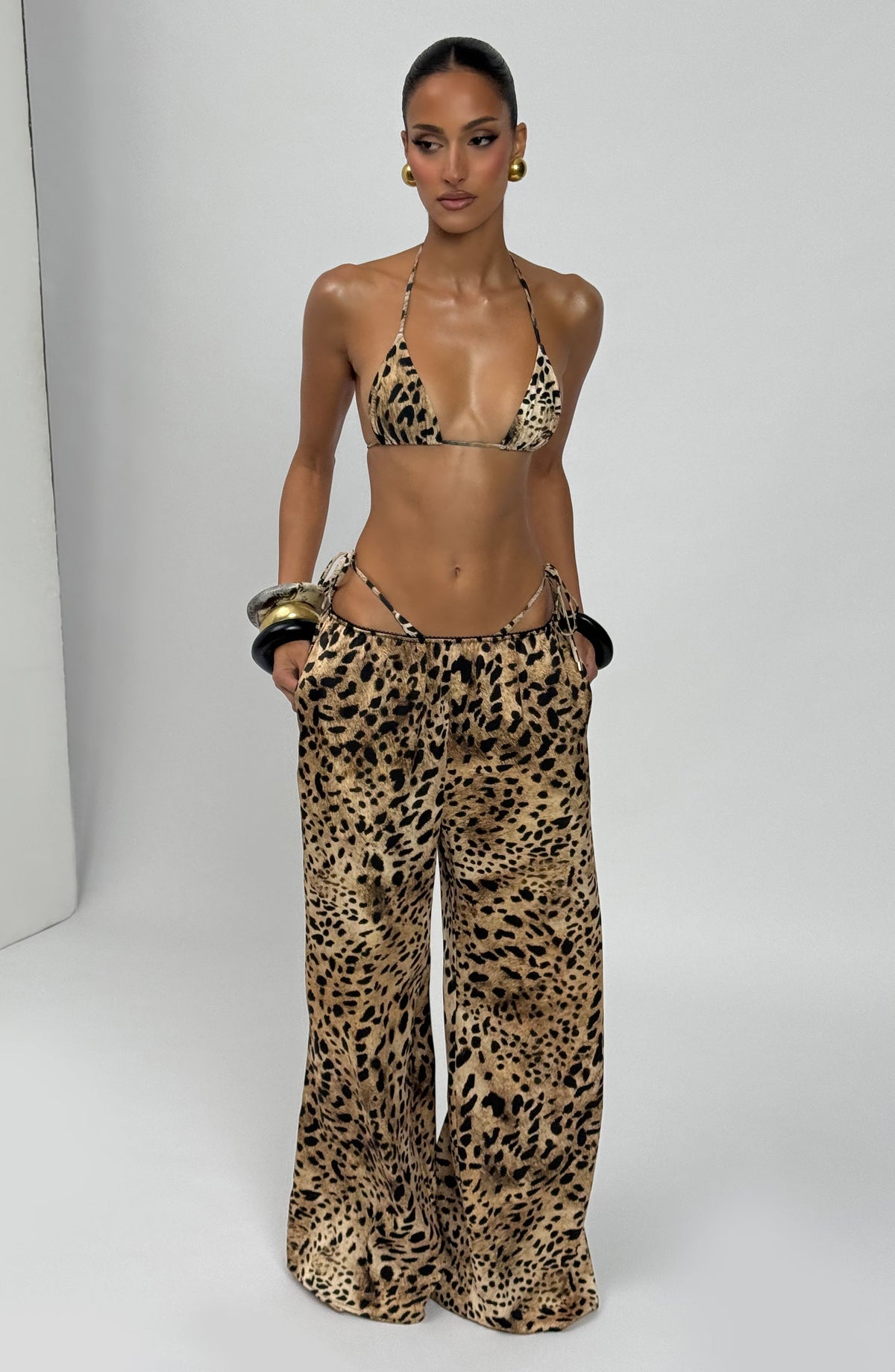 Soraya™ - Pantalón Palazzo de Satén