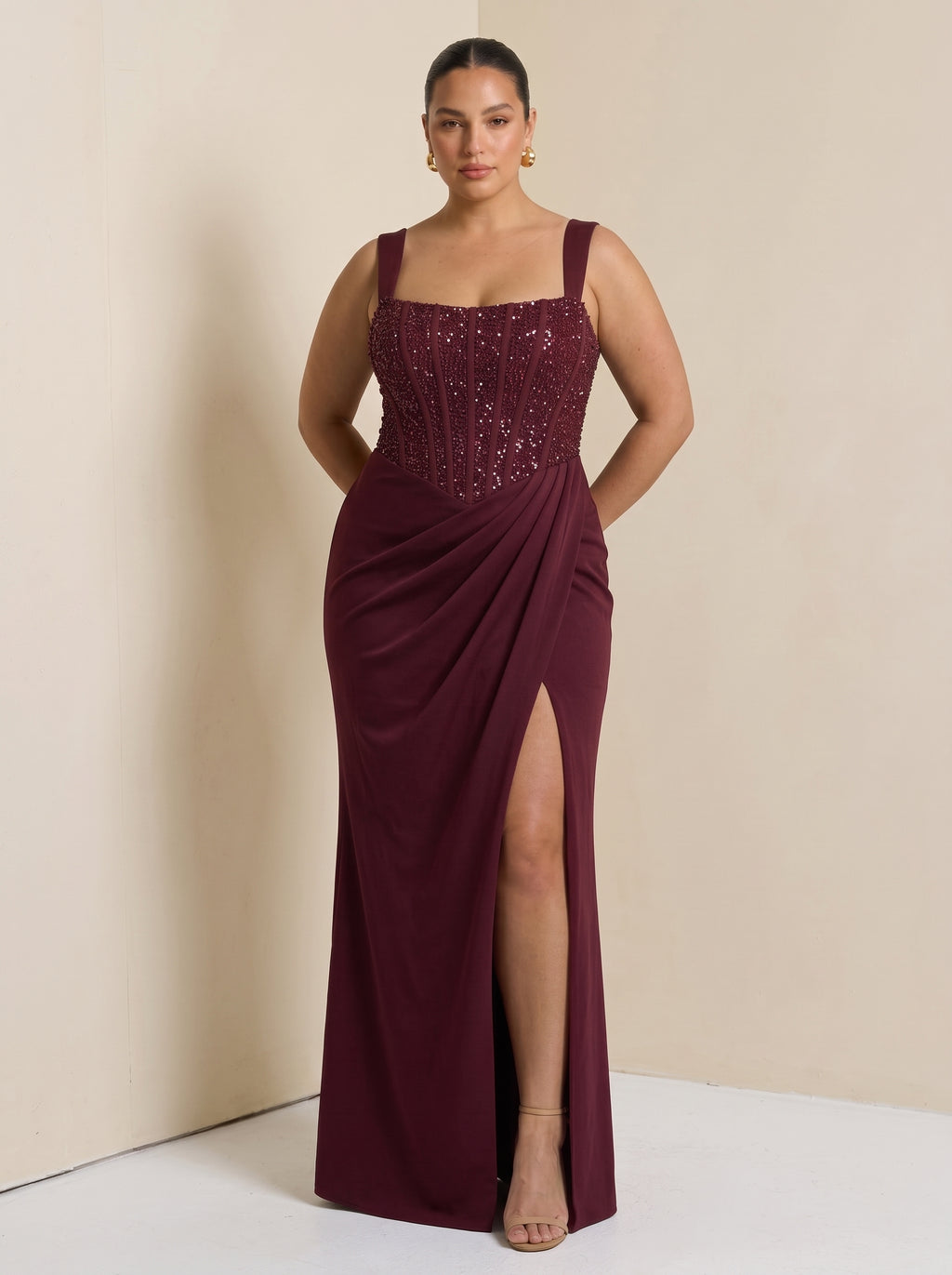 Nai™ - Vestido Largo con Corsé y Faja Compresiva, vista 8