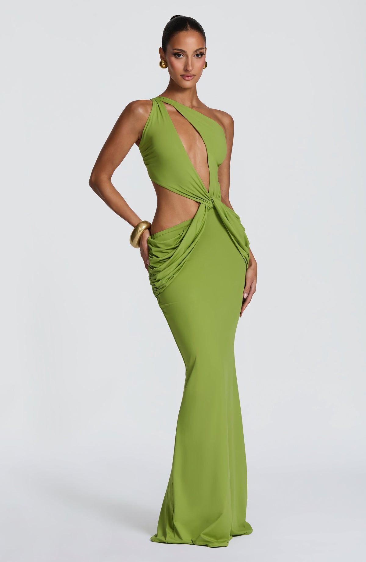 Olivia™ - Vestido Largo de Punto Oliva