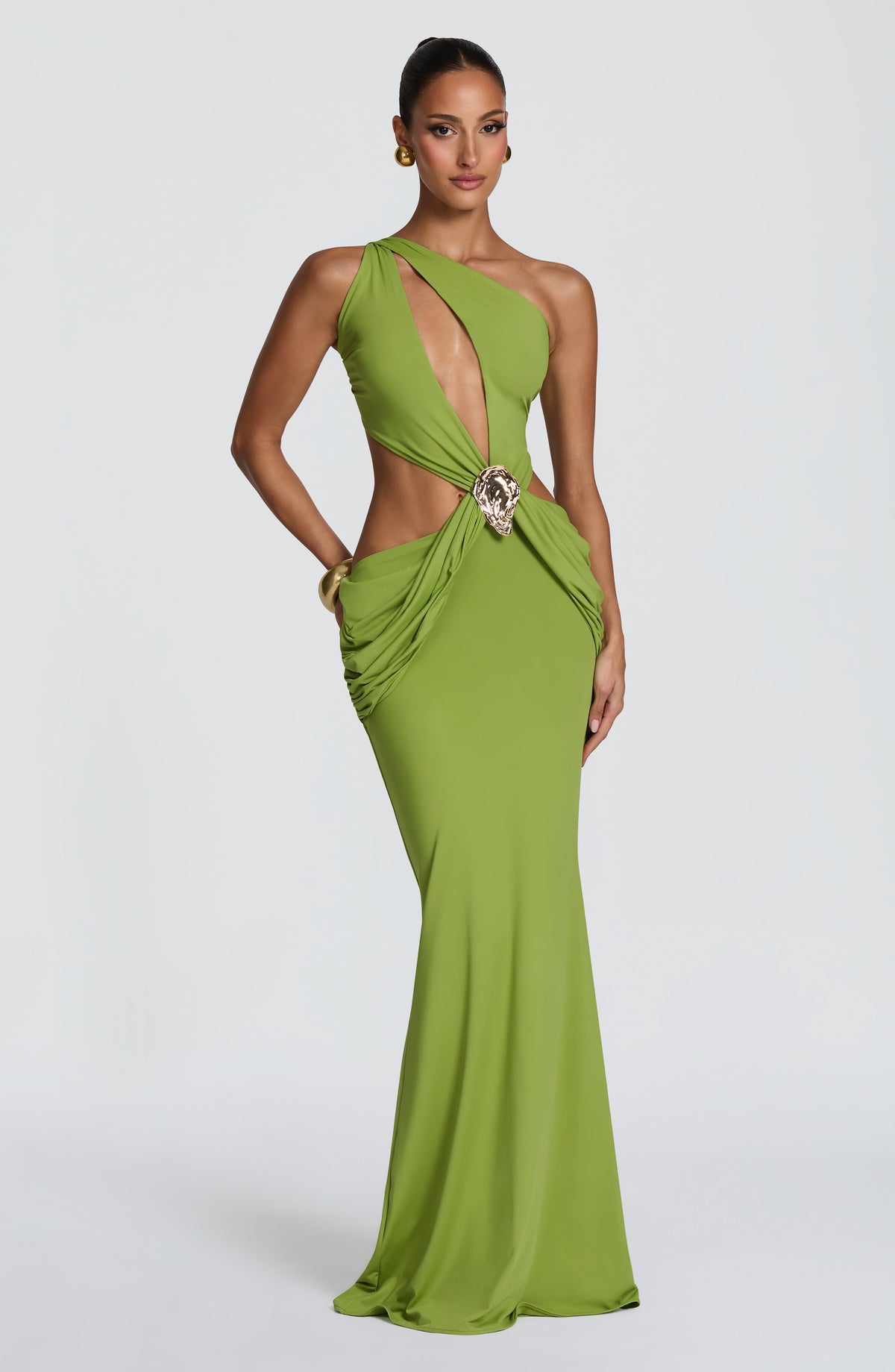 Olivia™ - Vestido Largo de Punto Oliva