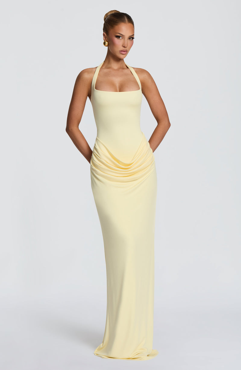 Sonia™ - Vestido Largo de Punto Limón