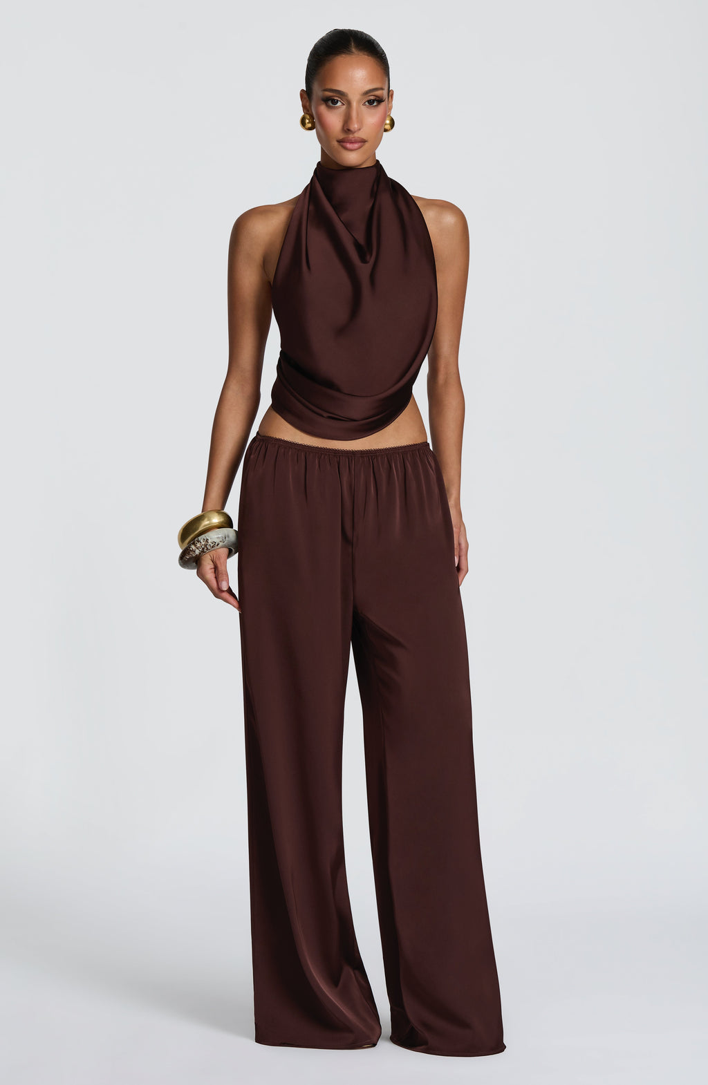 Soraya™ - Pantalón Palazzo de Satén