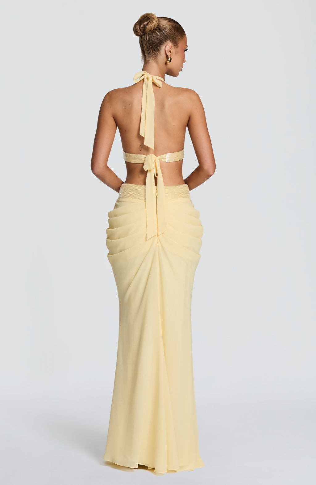 Sofía™ - Vestido Largo de Chifón Limón