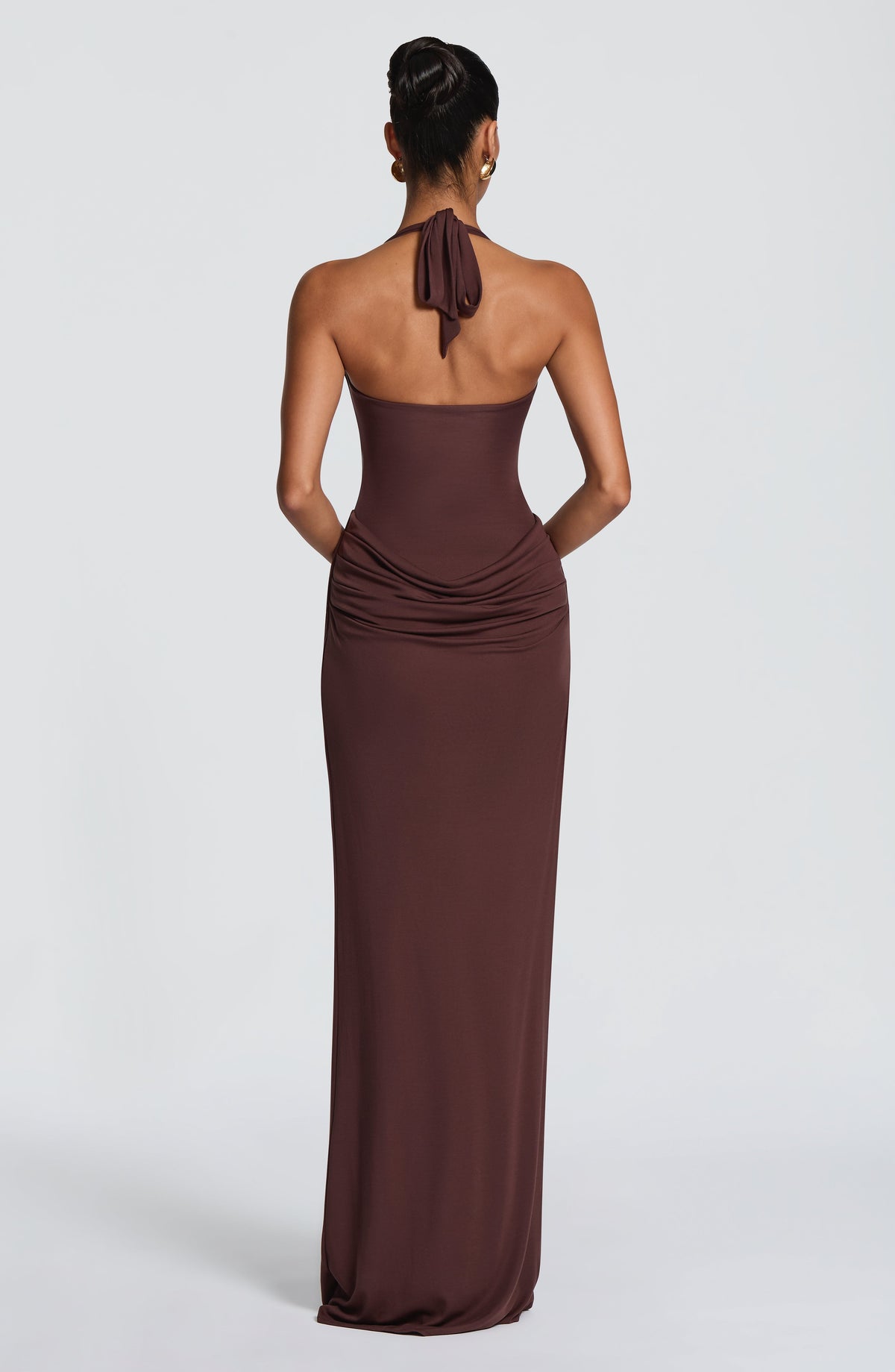 Sonia™ - Vestido Largo de Punto Ciruela