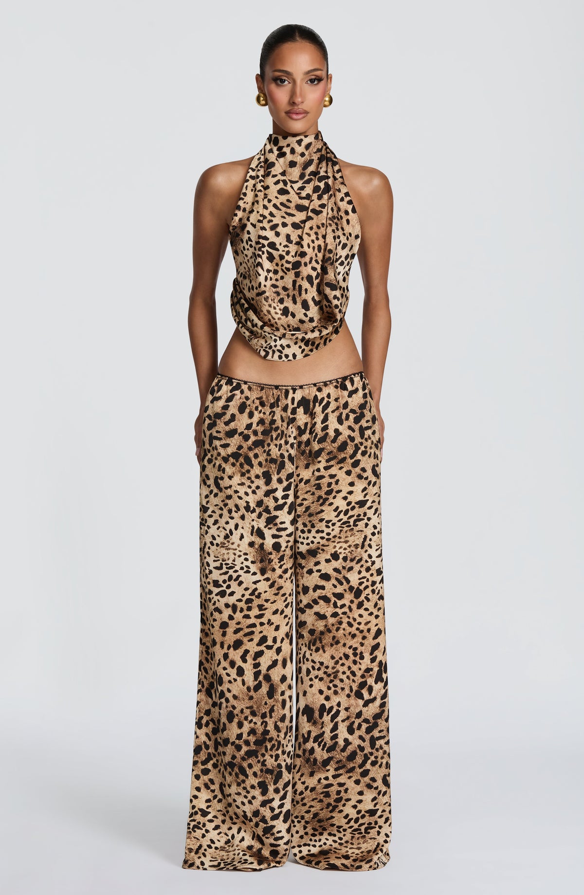 Soraya™ - Pantalón Palazzo de Satén