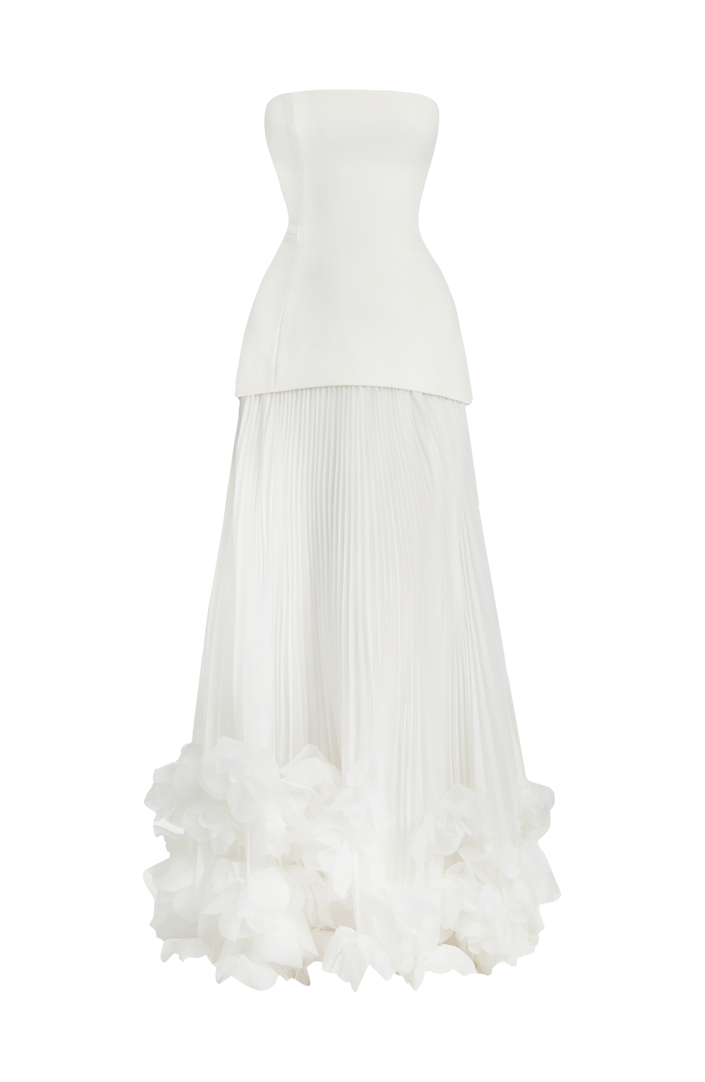 Serafina™ - Vestido Largo con Apliques Marfil