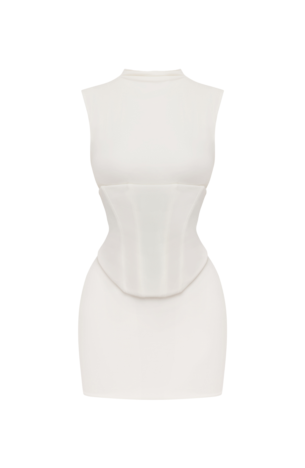 Salomé™ - Vestido Corto de Punto Marfil