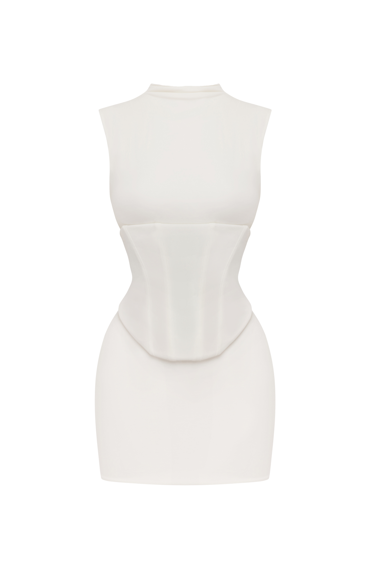 Salomé™ - Vestido Corto de Punto Marfil