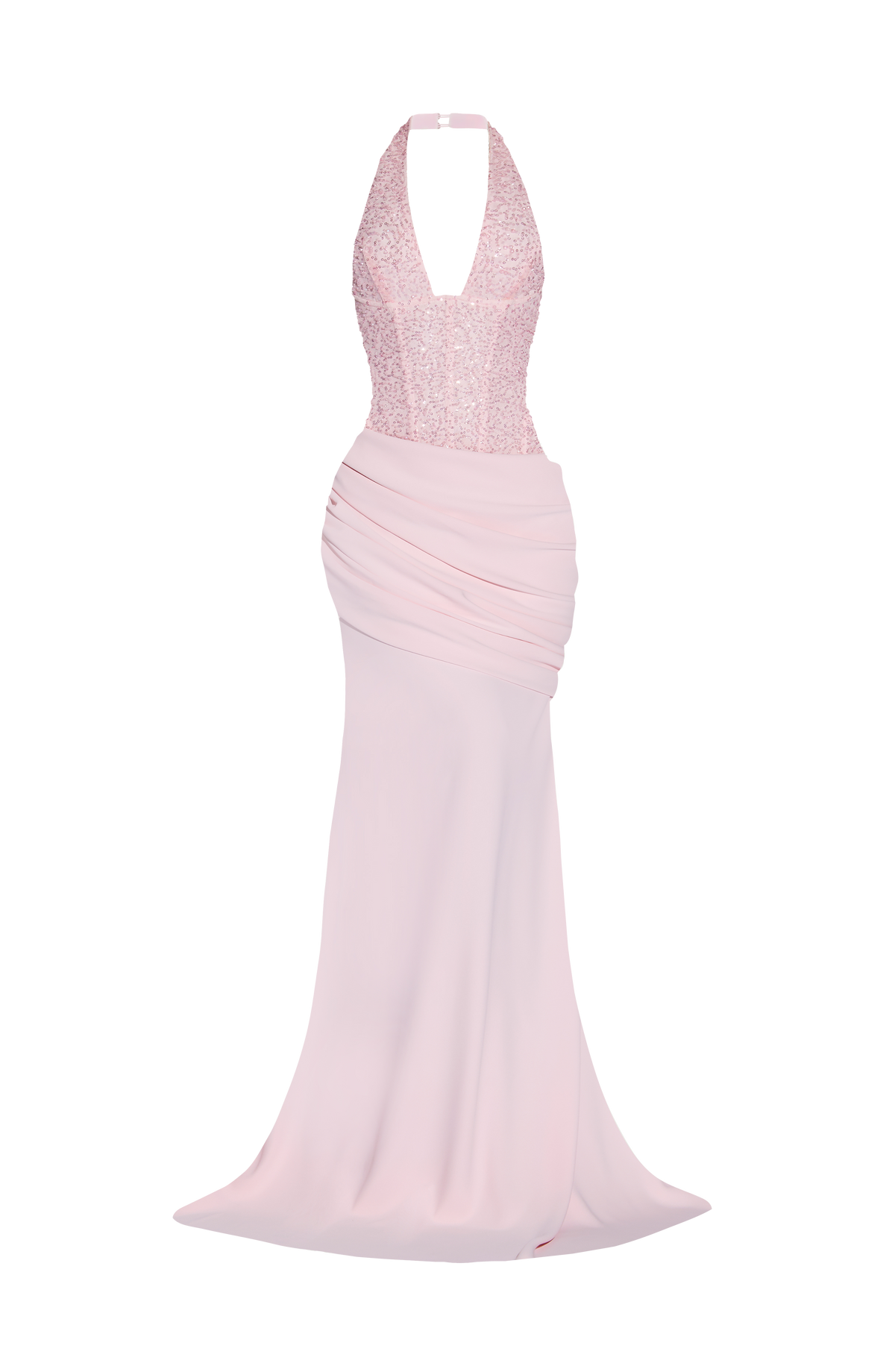 Talía™ - Vestido Largo de Gala Rosa