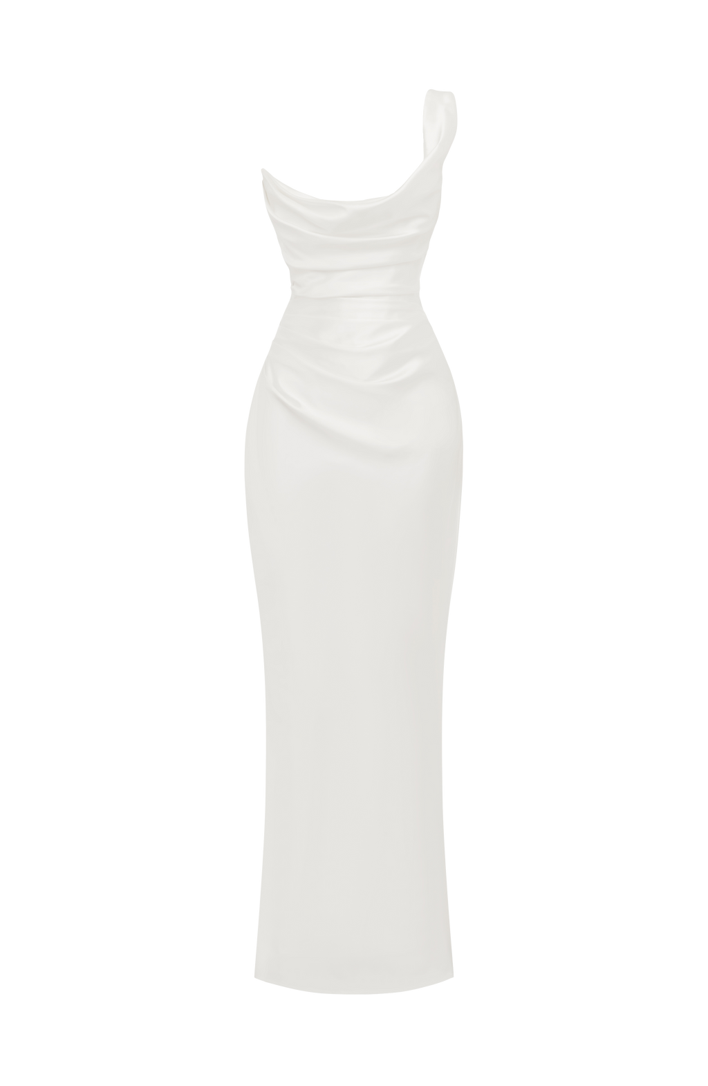Talía™ - Vestido Largo al Bies Marfil