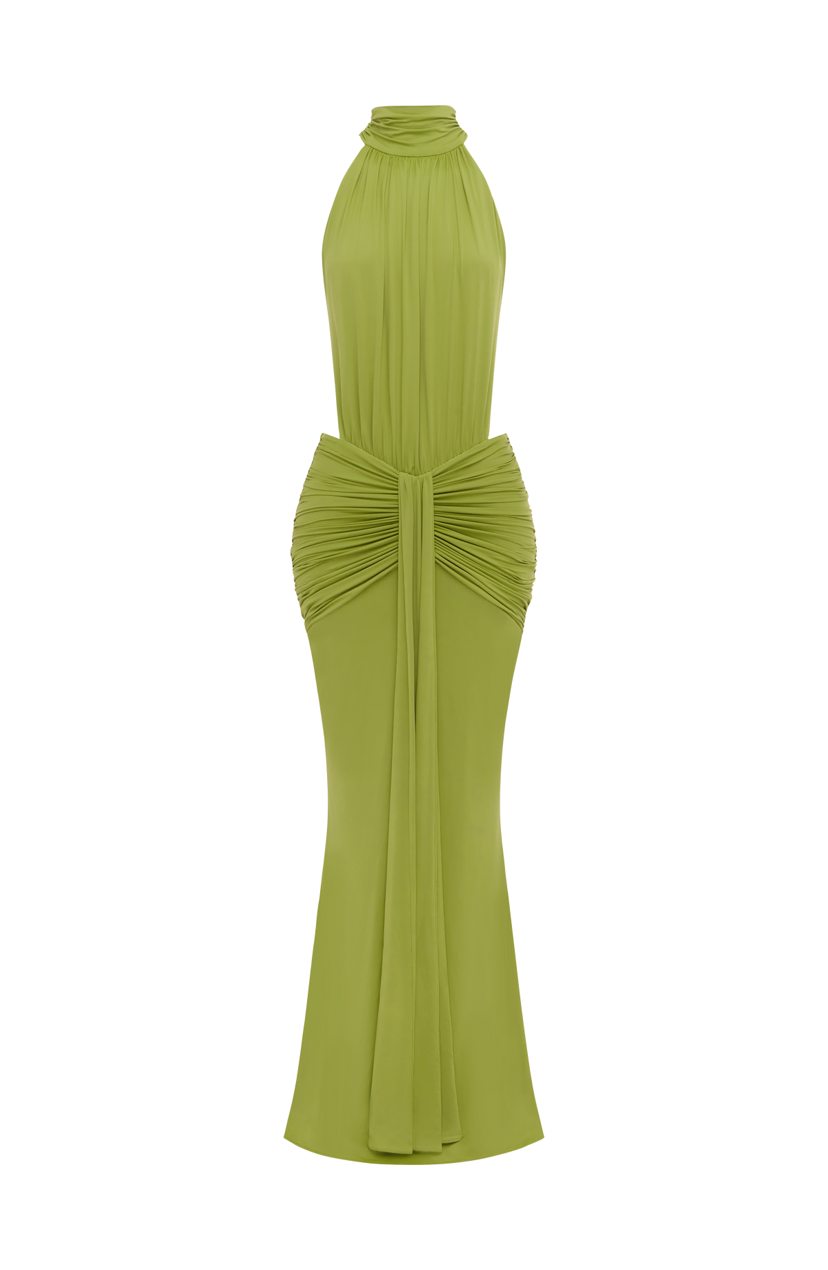 Teresa™ - Vestido Largo de Sirena Oliva