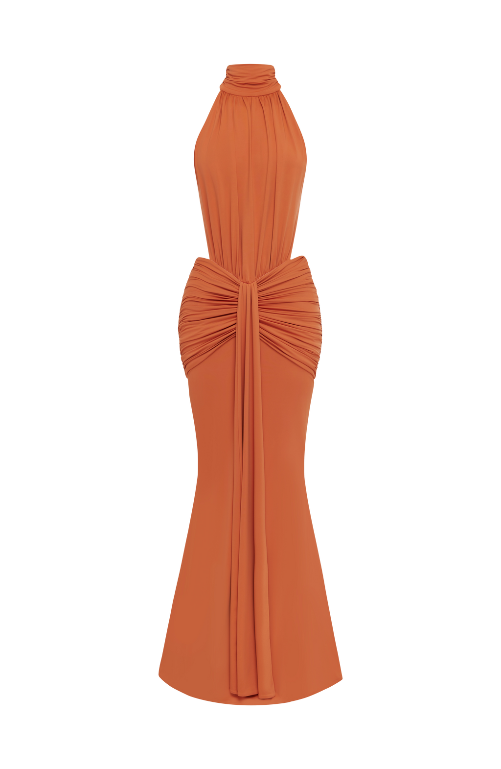 Teresa™ - Vestido Largo de Sirena Naranja