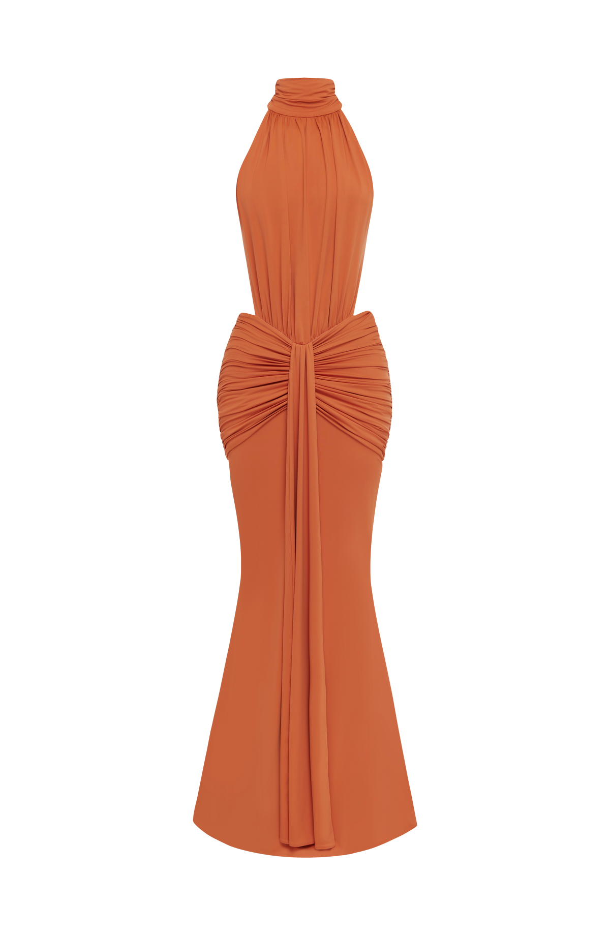 Teresa™ - Vestido Largo de Sirena Naranja