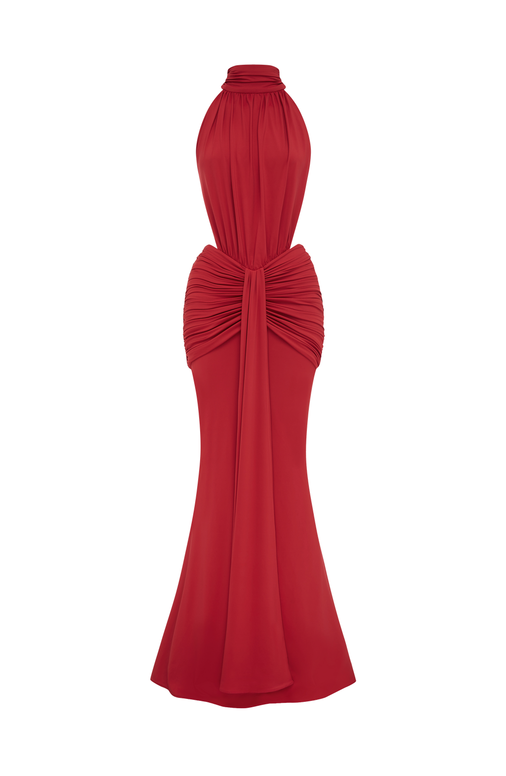 Teresa™ - Vestido Largo de Sirena Rojo