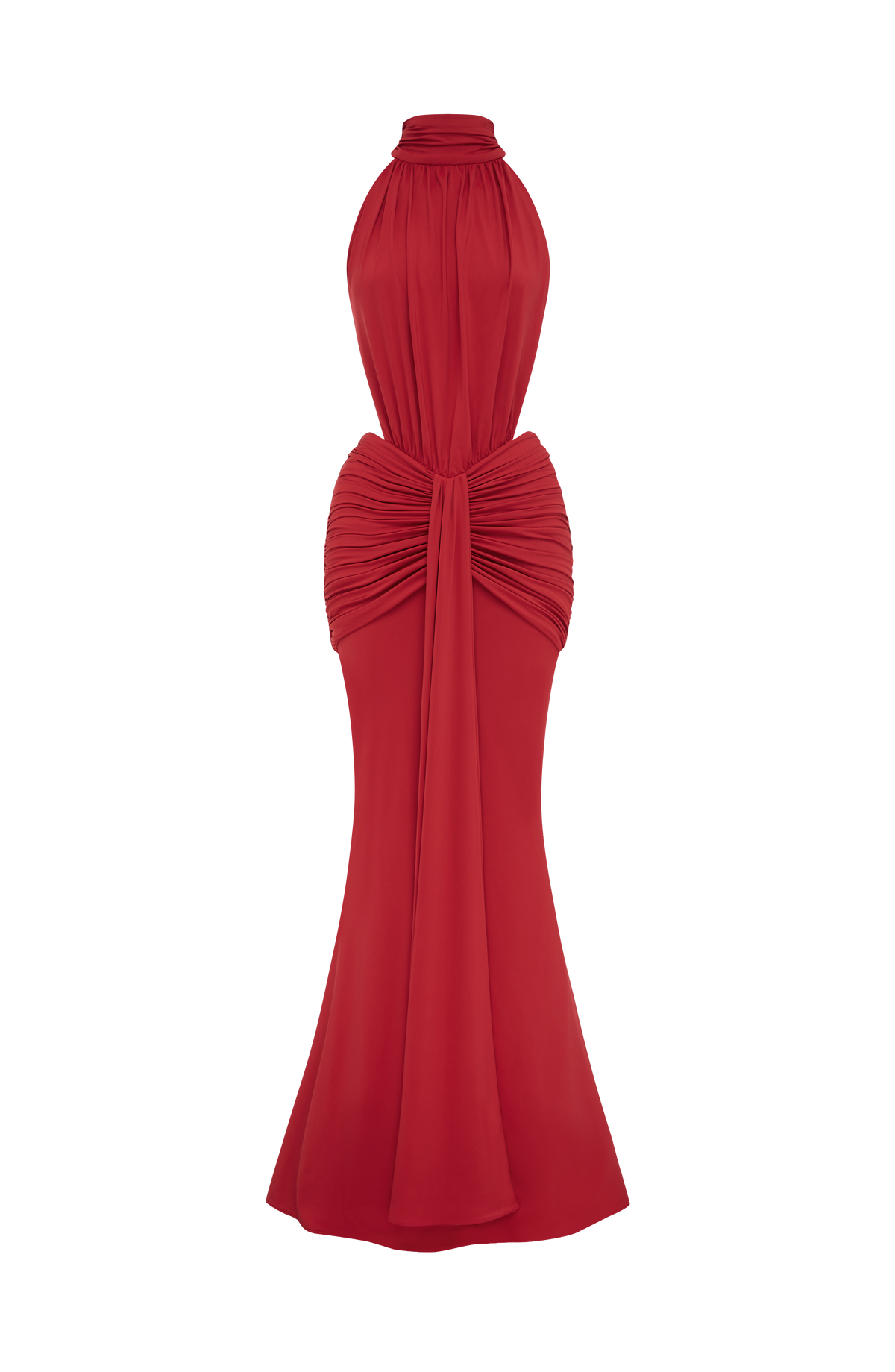 Teresa™ - Vestido Largo de Sirena Rojo