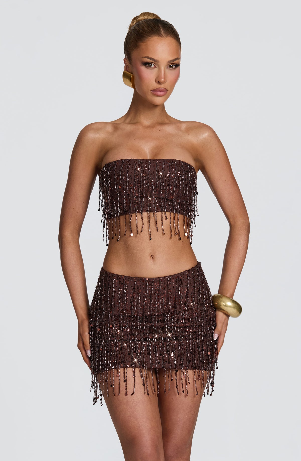 Blanca™ - Top Corto de Flecos