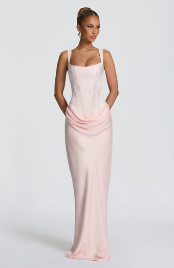 Cornelia™ - Vestido Largo con Corsé Rosa
