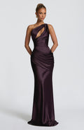 Elvira™ - Vestido Largo Asimétrico Morado