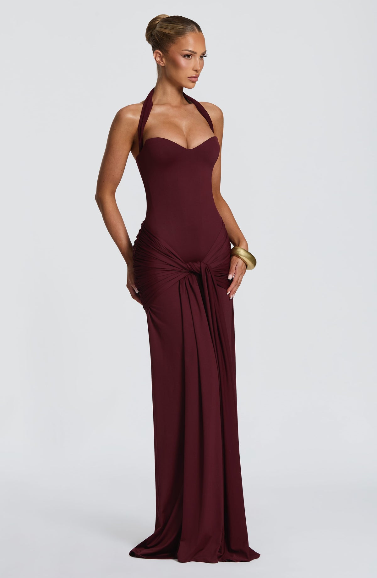 Gema™ - Vestido Largo de Punto Cereza