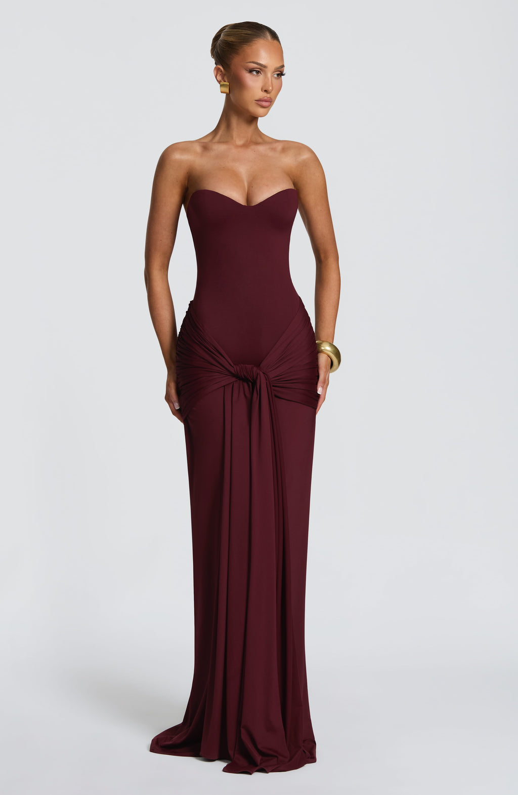 Gema™ - Vestido Largo de Punto Cereza