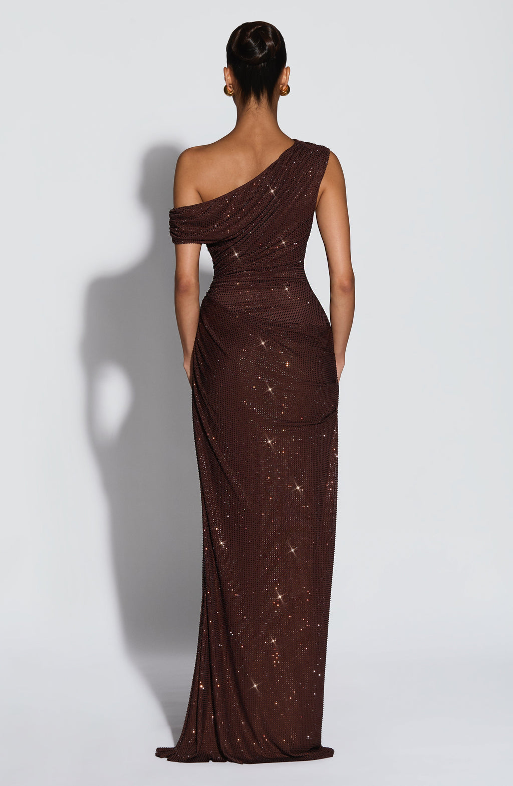 Otilia™ - Vestido Largo de Pedrería Ciruela