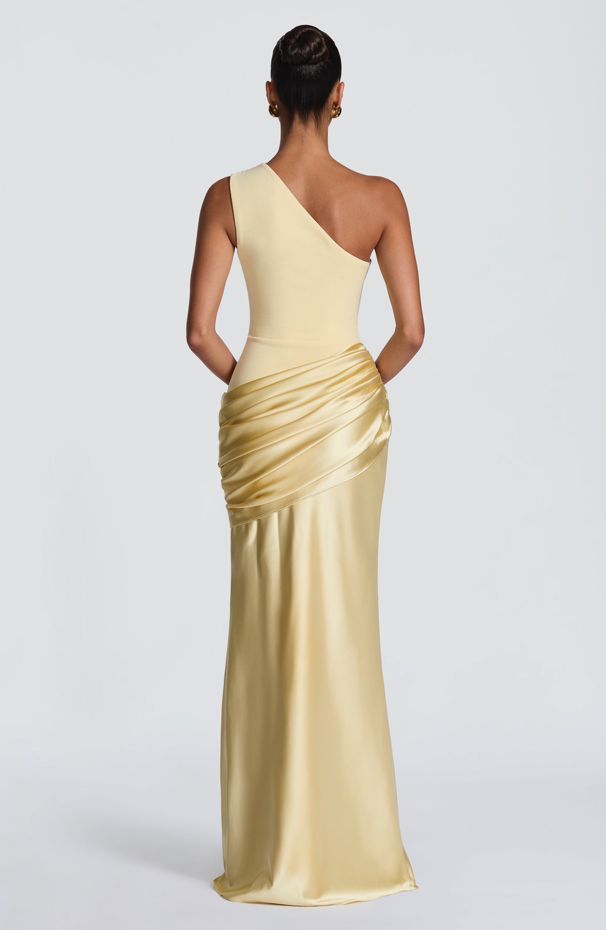 Sabina™ - Vestido Largo de Satén Limón