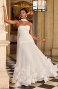 Serafina™ - Vestido Largo con Apliques Marfil