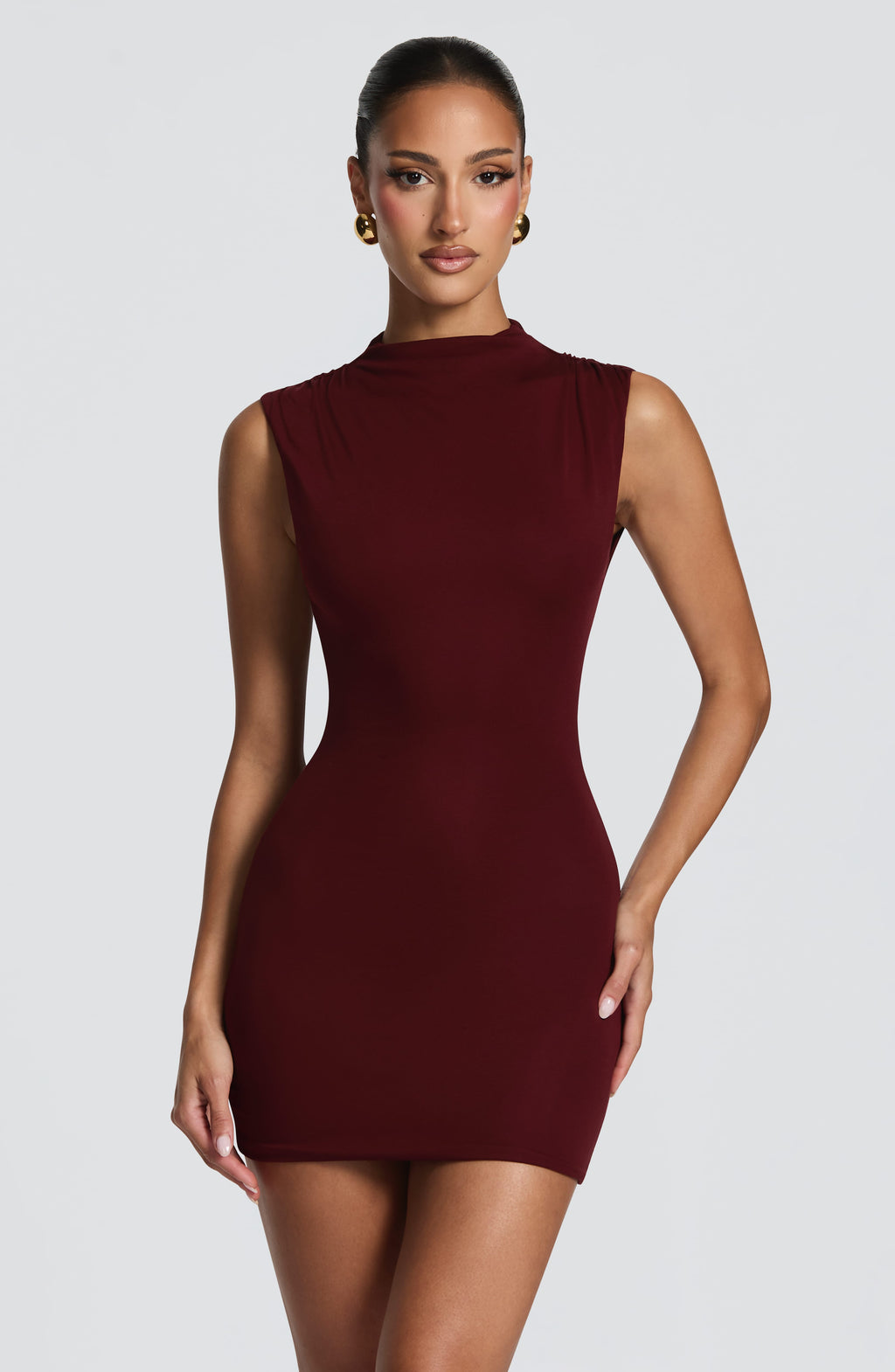 Salomé™ - Vestido Corto de Punto Cereza