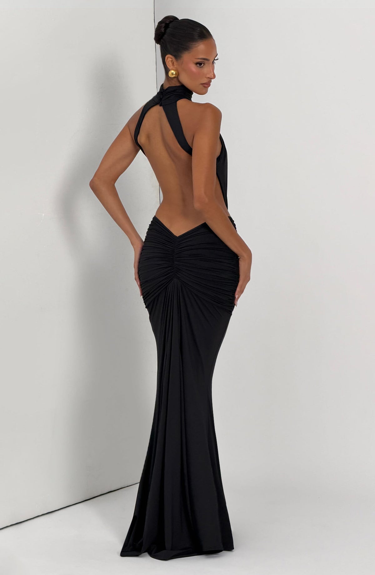 Teresa™ - Vestido Largo de Sirena Negro