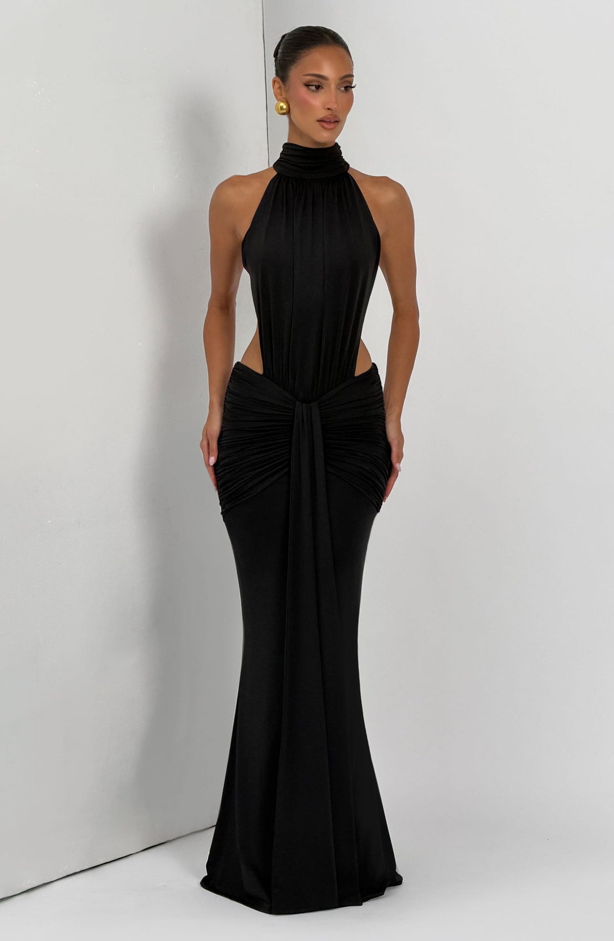 Teresa™ - Vestido Largo de Sirena Negro