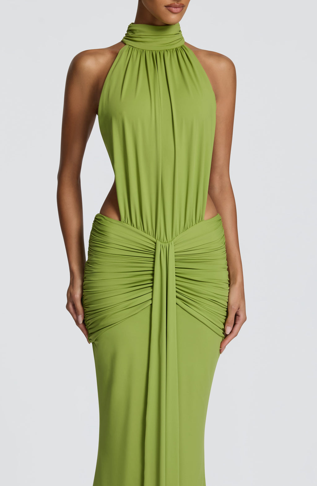 Teresa™ - Vestido Largo de Sirena Oliva