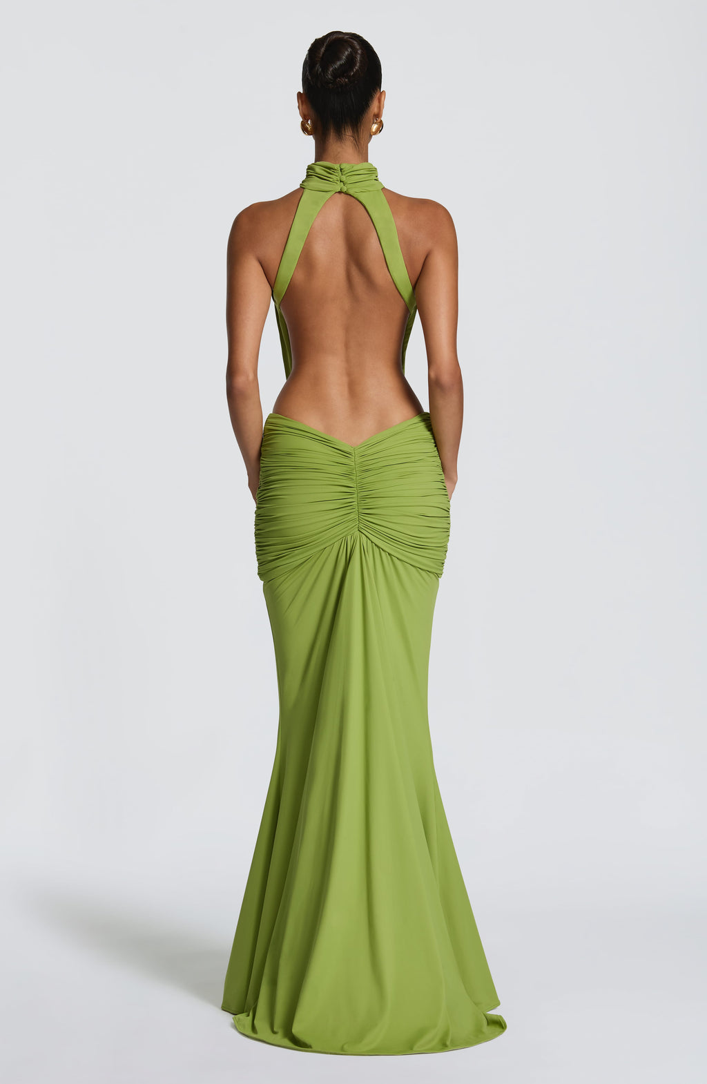 Teresa™ - Vestido Largo de Sirena Oliva