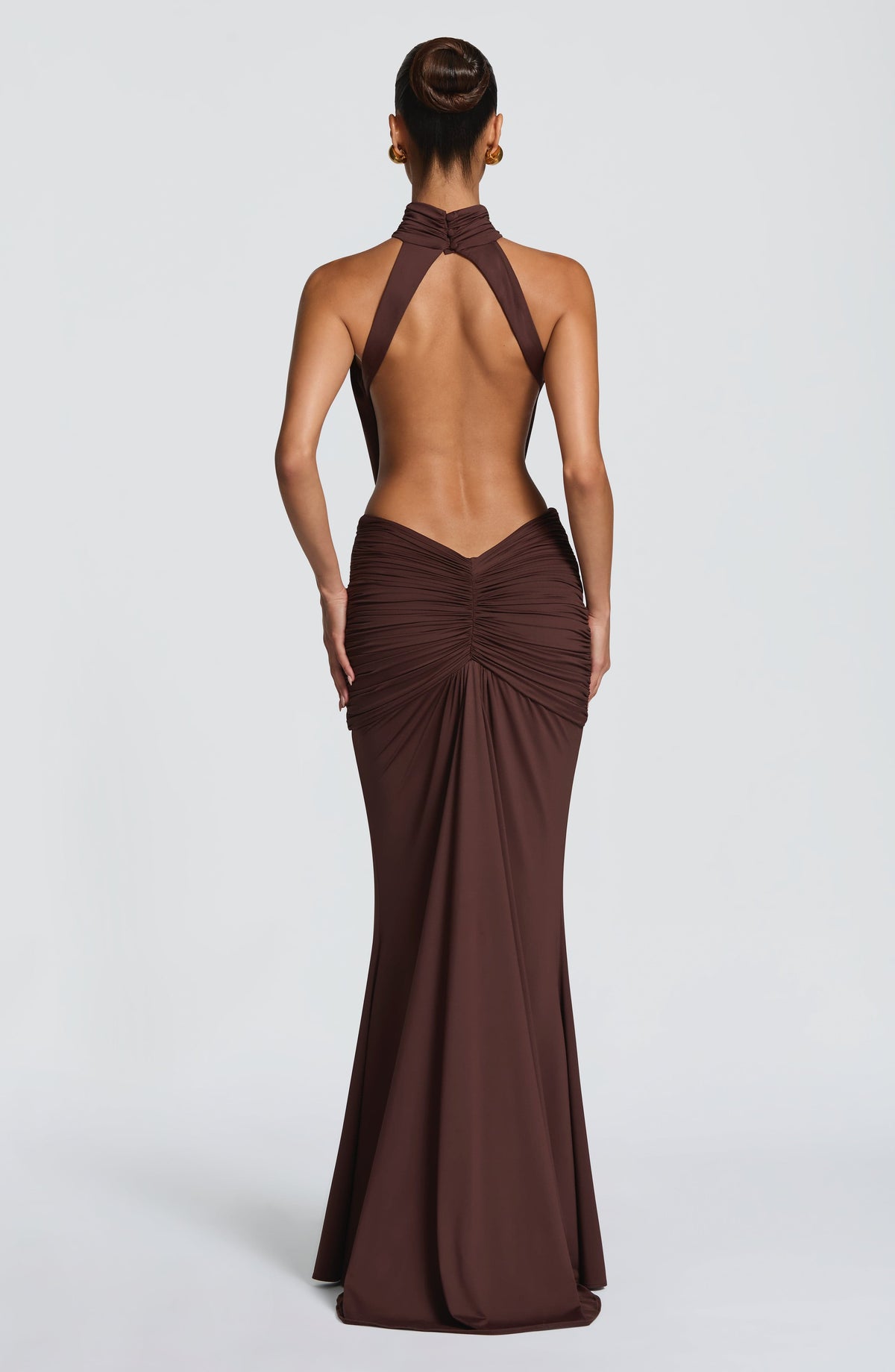 Teresa™ - Vestido Largo de Sirena Ciruela
