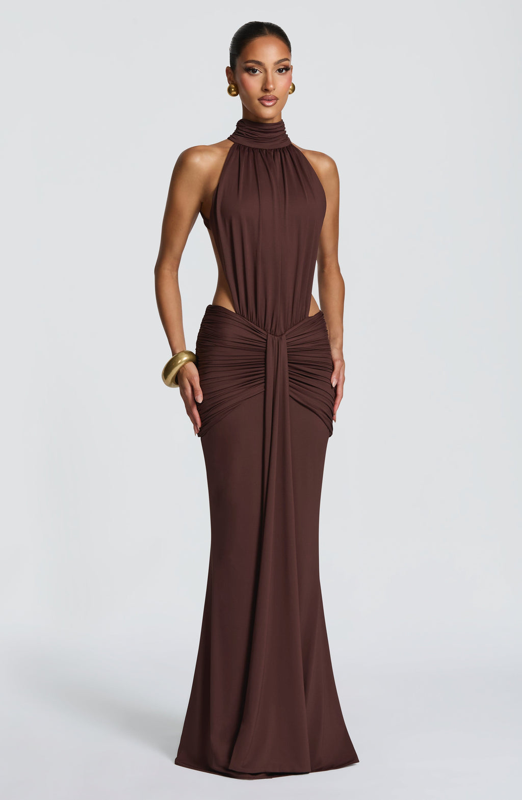 Teresa™ - Vestido Largo de Sirena Ciruela