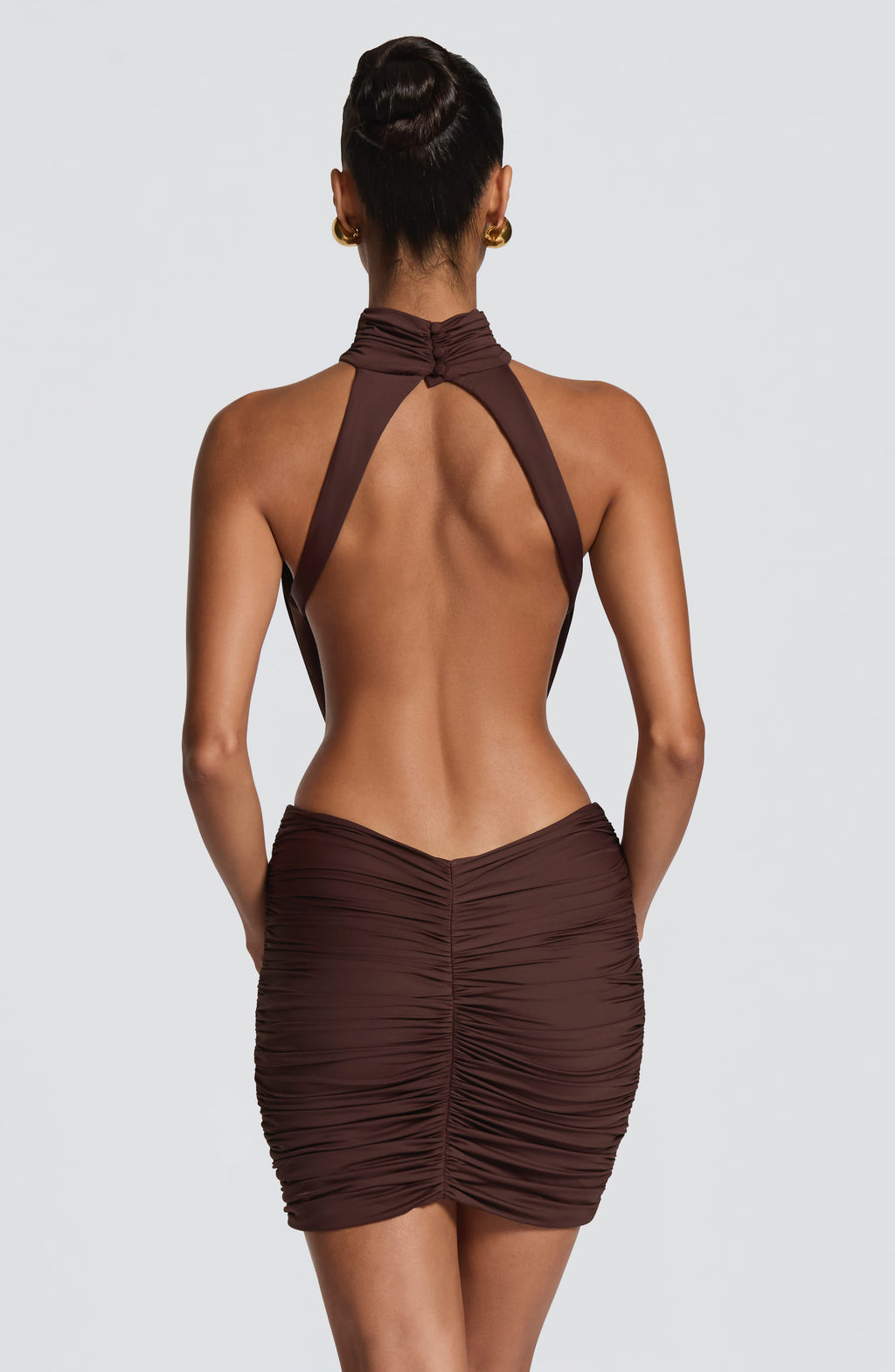 Teresa™ - Vestido Corto de Punto Ciruela